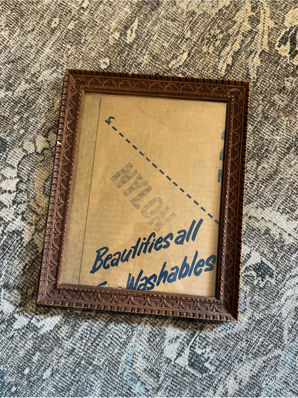 Vintage Hand Carved Wood 8x10 Picture Frame